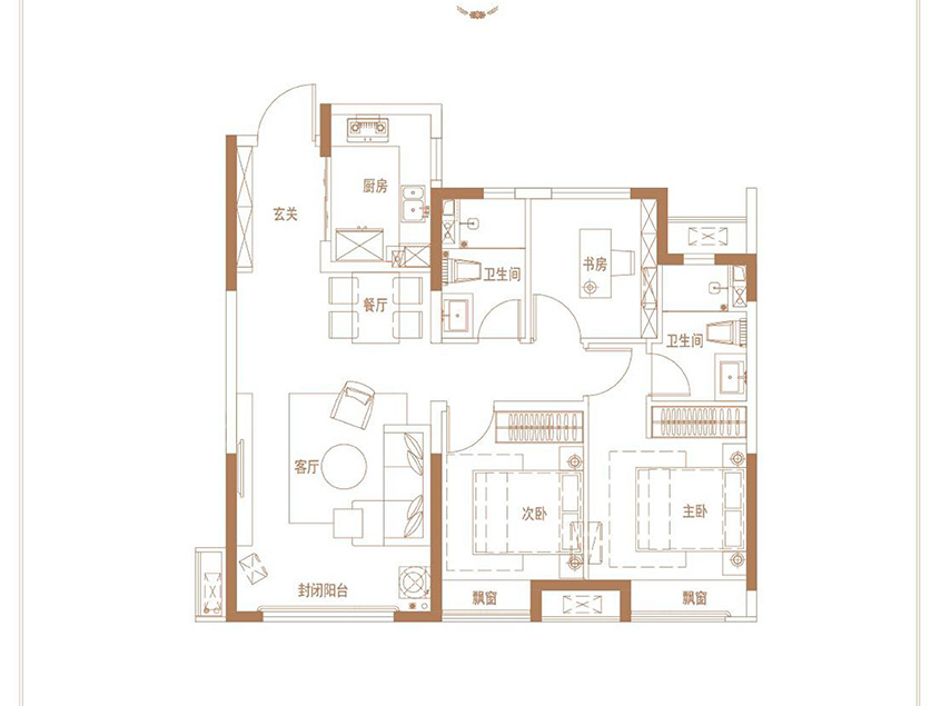 最近報價！環(huán)翠環(huán)晟盛悅府99~142㎡房源約9588元/㎡起